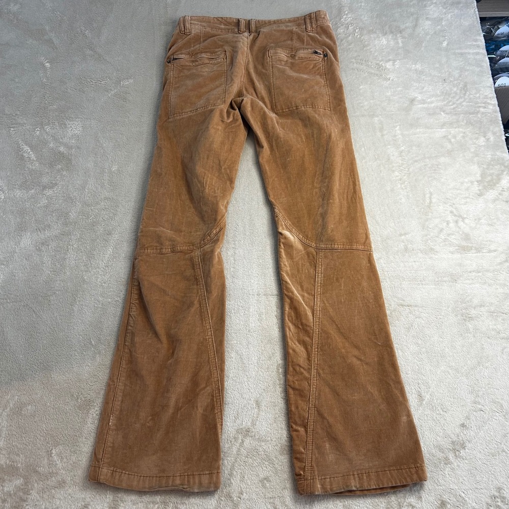 Free People We The Free Tan Corduroy Flare Pants Button Fly Utility Boho Size 2 - Picture 3 of 9